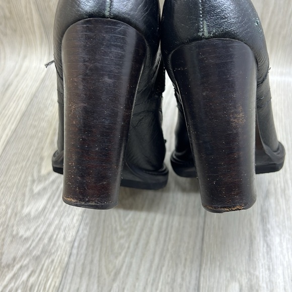 Tory Burch Jaden Strap Buckle Stack Heel Boots - Picture 11 of 11